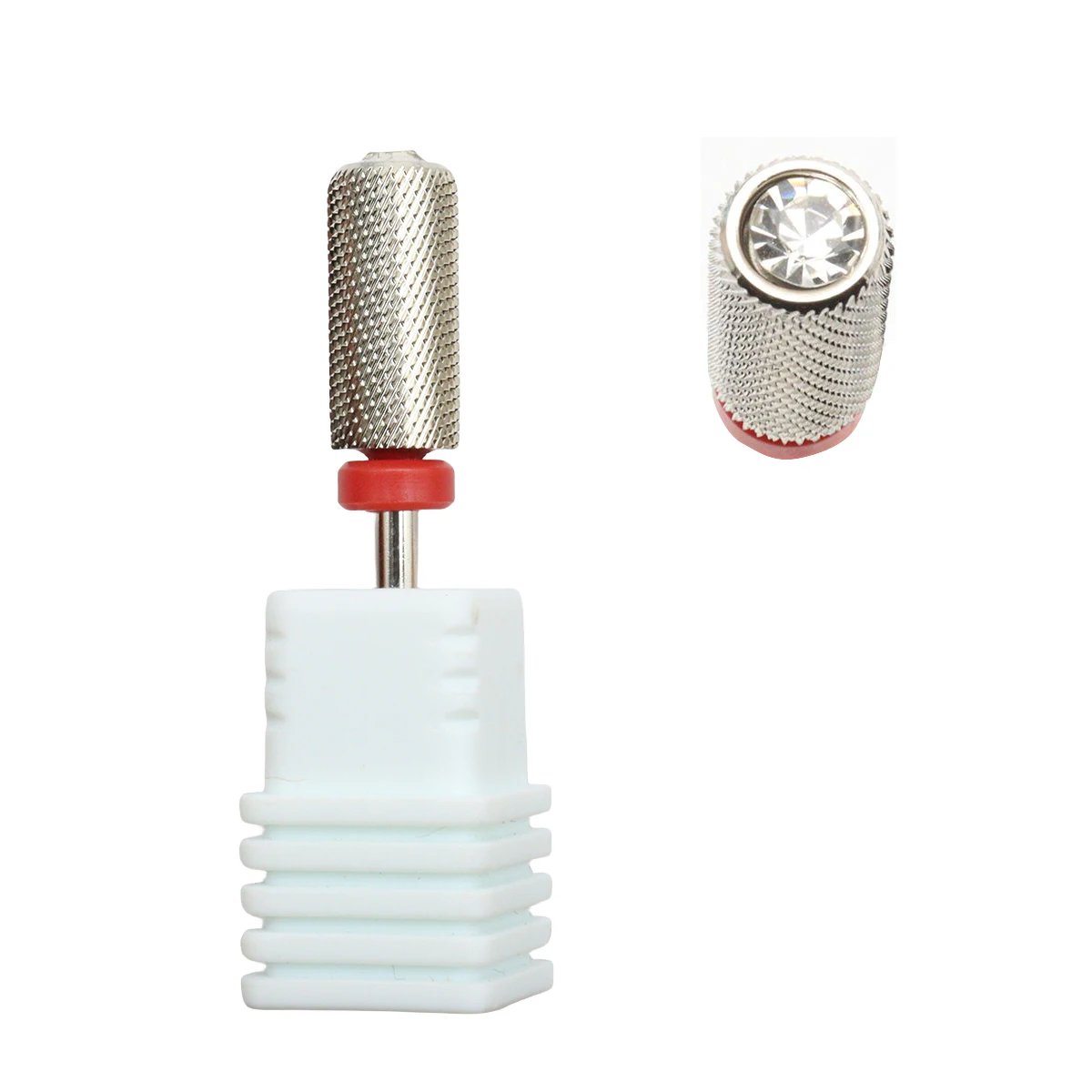 Large Barrel Tungsten Carbide Nail Drill Bit, Dual Direction Left & Right Hand Use, Professional Nail File Bit for Gel Removal M