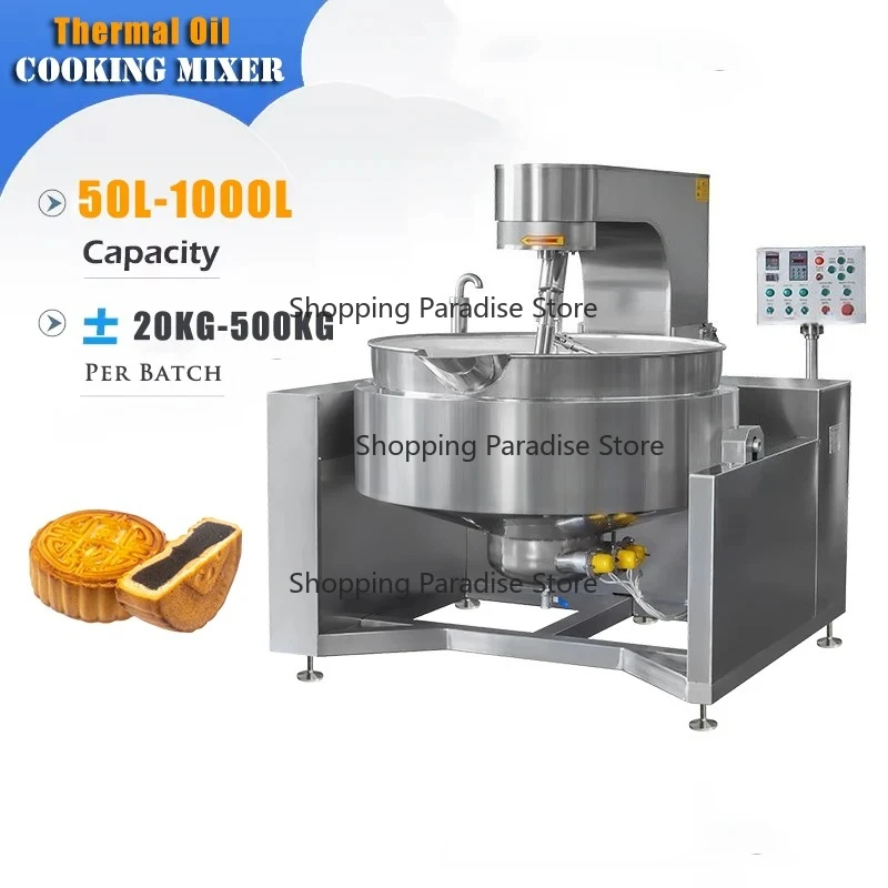 Multifunctional Large Capacity Industrial G-as Cooking Blender with Pot Automatic Manufacturer Blender