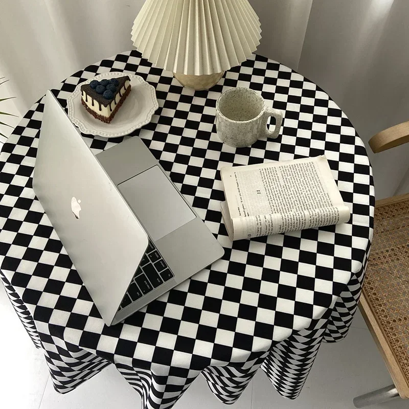 Checkerboard Tablecloth Plaid Table Cloth Rectangle Dining Table Cover Checkered Picnic Mat Cafe Desk Covers Decor 식탁보 테이블보