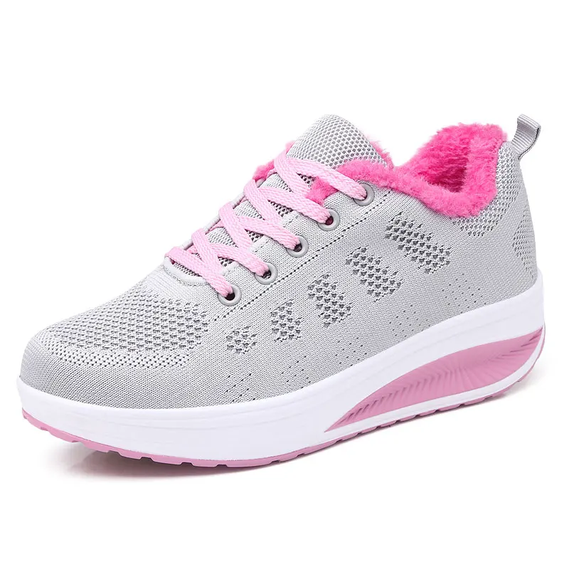 

womens walks shoes light breathable outdoor casual shoe for mother lace-up gym fitness trainers sports sneakers shake