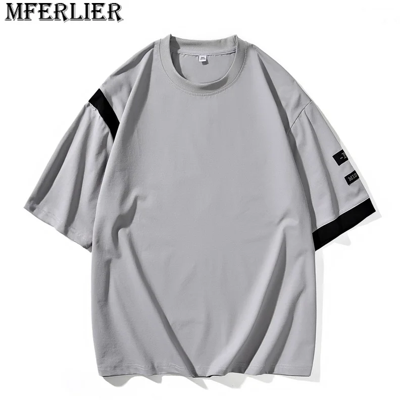 

summer men letter shirt short sleeve cotton plus size 8XL 9XL 10XL mferlier tops tees fashion casual high street tshirt hipster