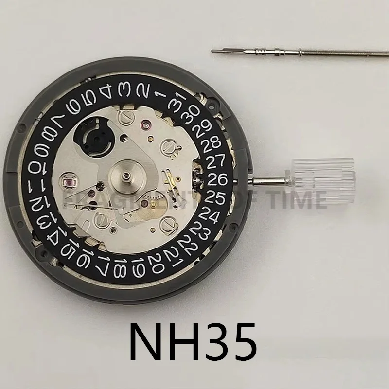 Japanese NH35A Movement Automatic Watch Black Date Set Men's Watch Japanese NH35 High Precision Machinery