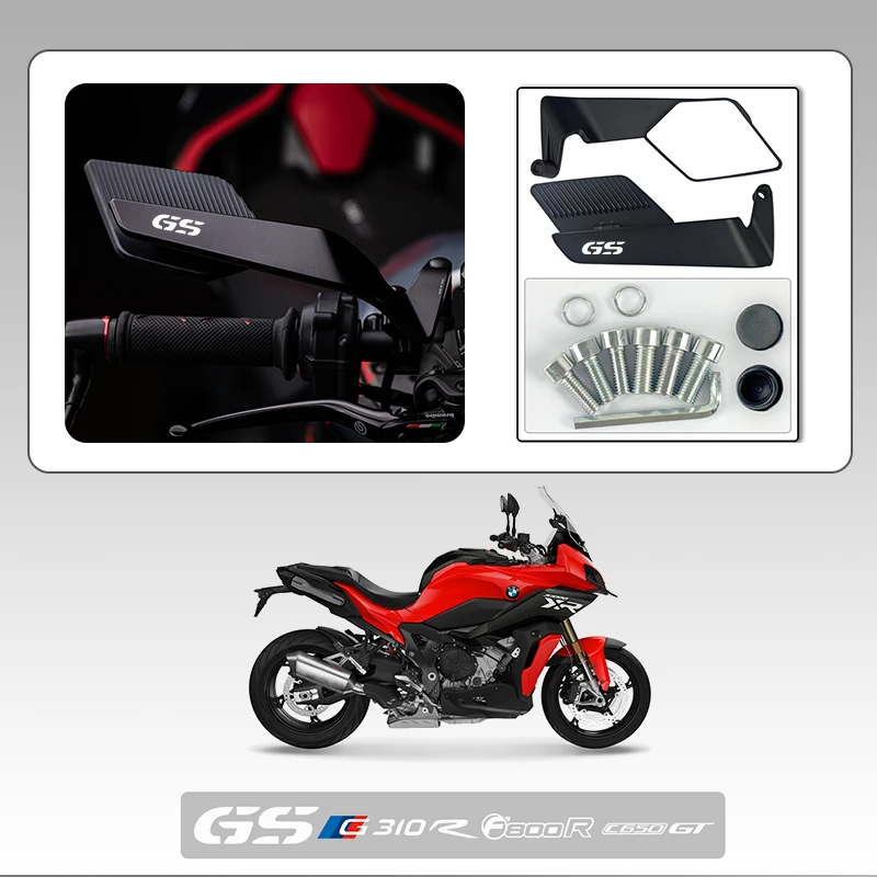 Espejo retrovisor para motocicleta ala de viento para BMW GS HP-R1250 K1200GT K1300S K1300R S1000RR S1000R NINET F750GS F800R F800R G310R