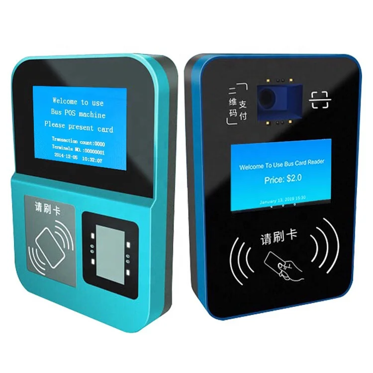 System Bus Card Validator Wireless Rfid Bus Reader  Fare Payment Terminal QR Validator