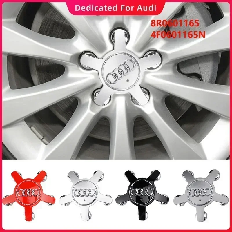

4pcs 135mm Car Wheel Center Cap Hub Covers Badge logo 8R0601165 4F0601165N For Audi A1 A3 A4 A5 A6 A7 Q3 Q5 Q7 TT B5 B6 B7 8P 8V