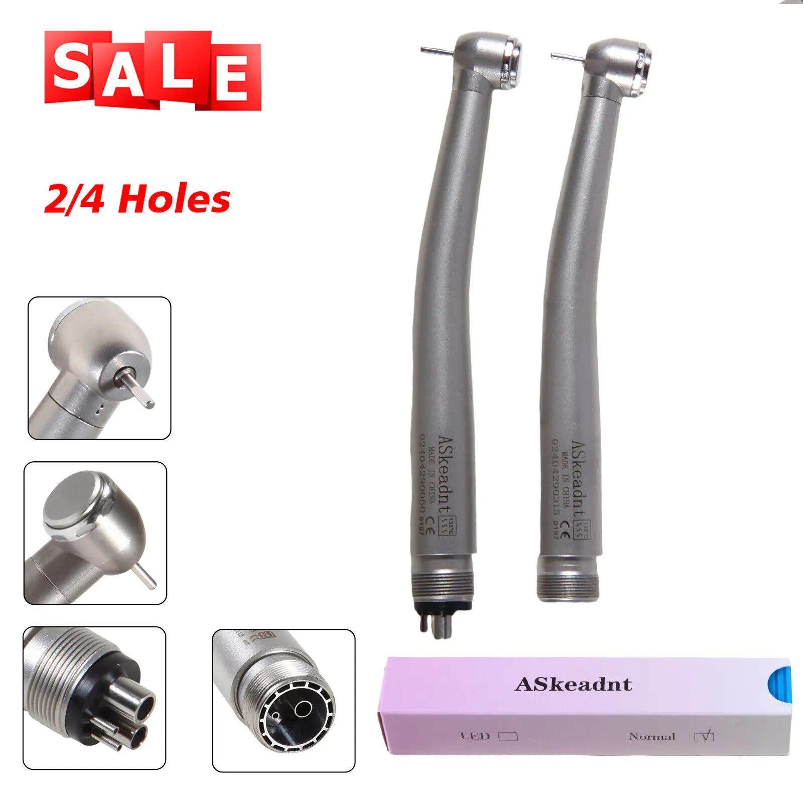 

NSK Pana Max Style Dental High Speed Handpiece Push Button Clean Head Single Spary Air Turbine 2/4 holes