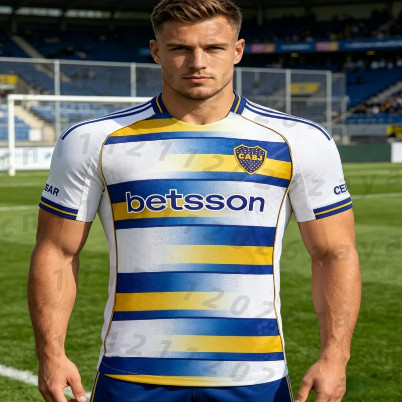 2026 Boca Juniors 120th Anniversary Home Soccer Jersey Kids Suitable for Daily Training Family Matching Parent Child Clothing