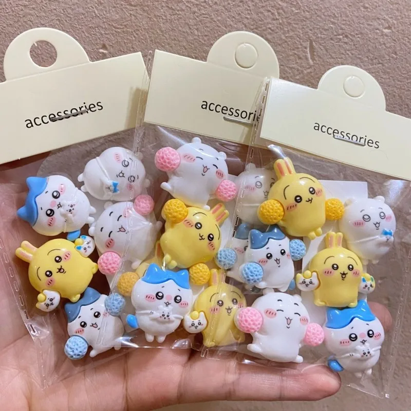 

MINISO Cute Three-dimensional Be Traceless DIY Kawaii Chiikawa Usagi Momonga Cup Sticker Ornaments Accessory Part Holiday Gifts