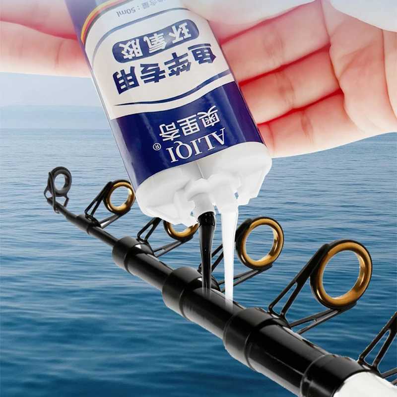 25/50 مللي الصيد رود الغراء الصيد رود راتنجات الايبوكسي AB الغراء الشفاف/الأسود الغراء لإصلاح قضبان الصيد مكون الملحقات #3