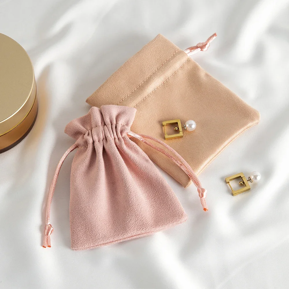 

5 шт. фланелевая бархатная подарочная сумка для ювелирных изделий, 15 цветов, мешочки на шнурке для свадьбы, рождественские сумки для конфет, дорожная упаковка