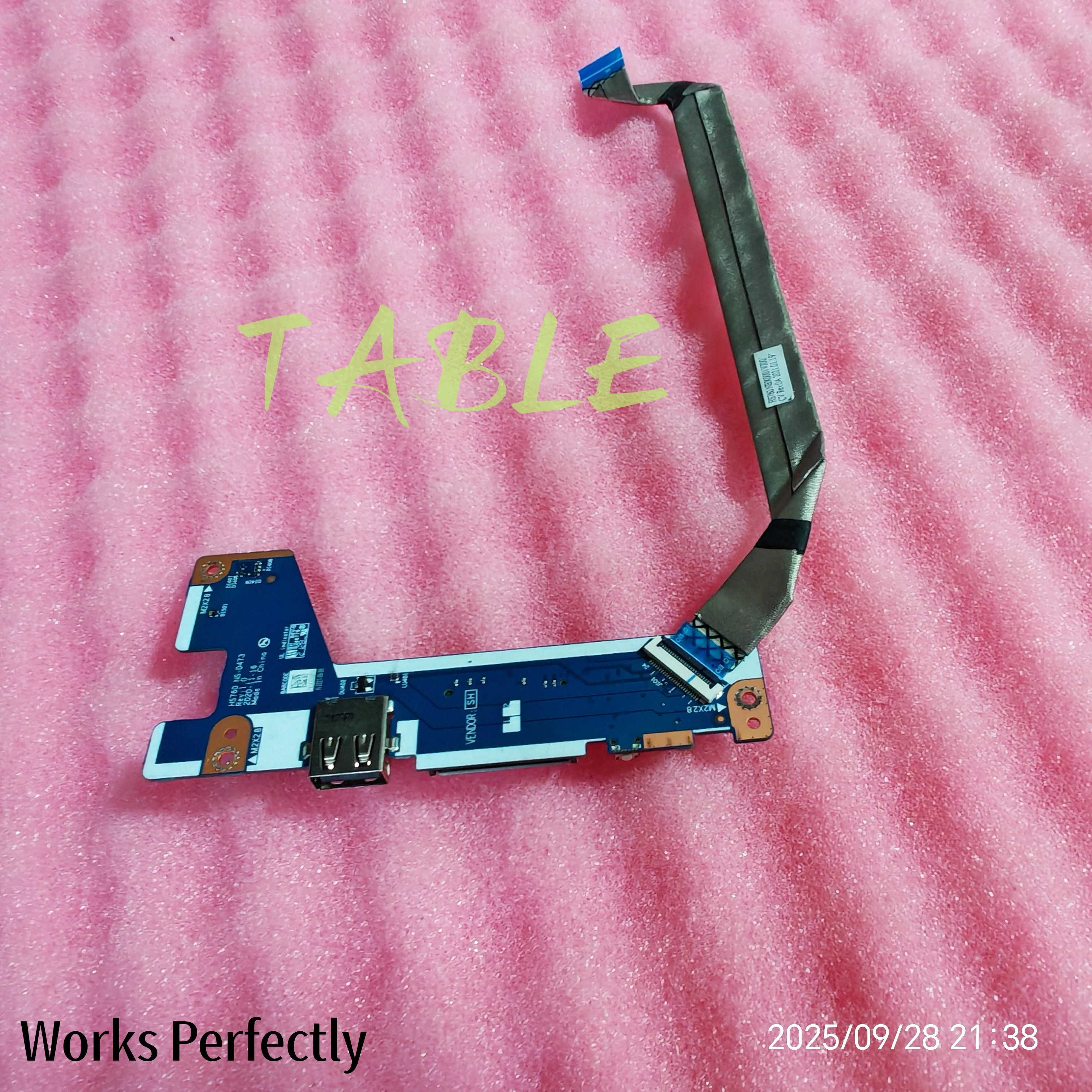 FOR Lenovo IdeaPad 1 15ACL7 3-17ITL USB CARD READER POWER BUTTON BOARD CABLE HS760  NS-D473