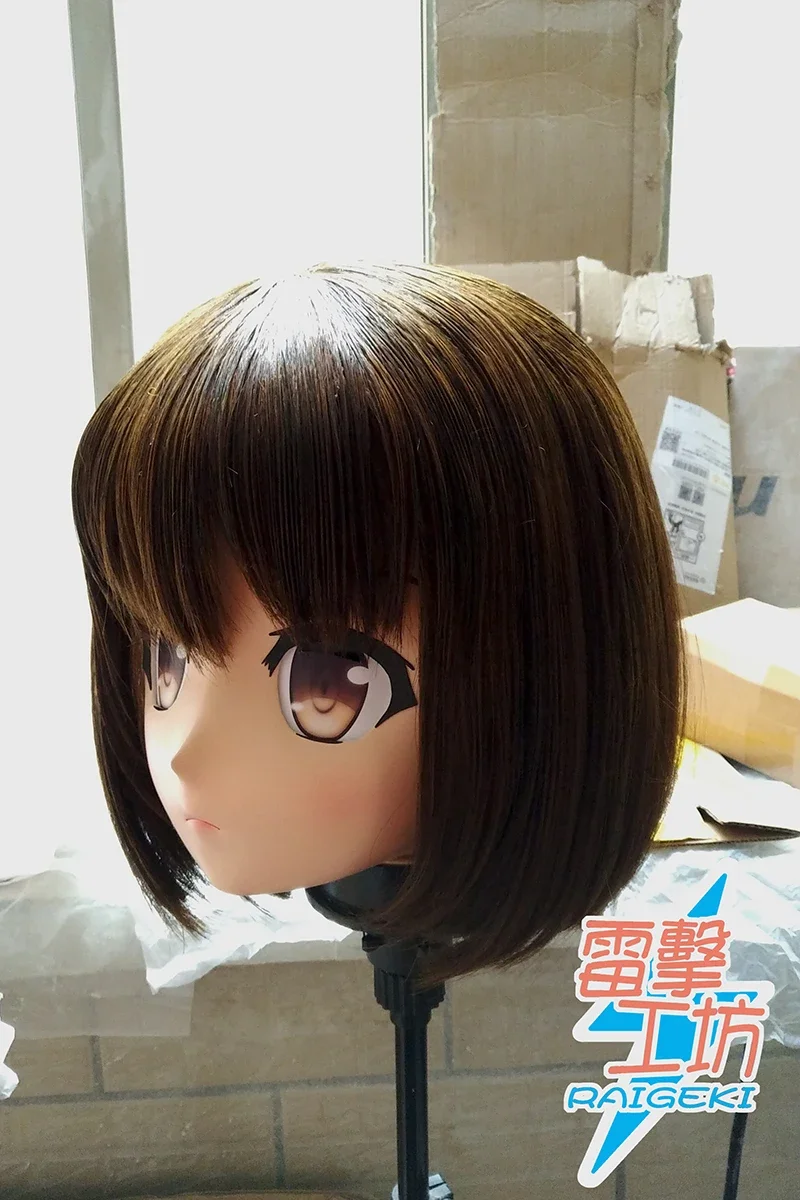 (RAIGEKI MAKS 92) Resin 2/3 Head Crossdresser BJD DOLL Kigurumi Anime Katou Megumi Cosplay Mask