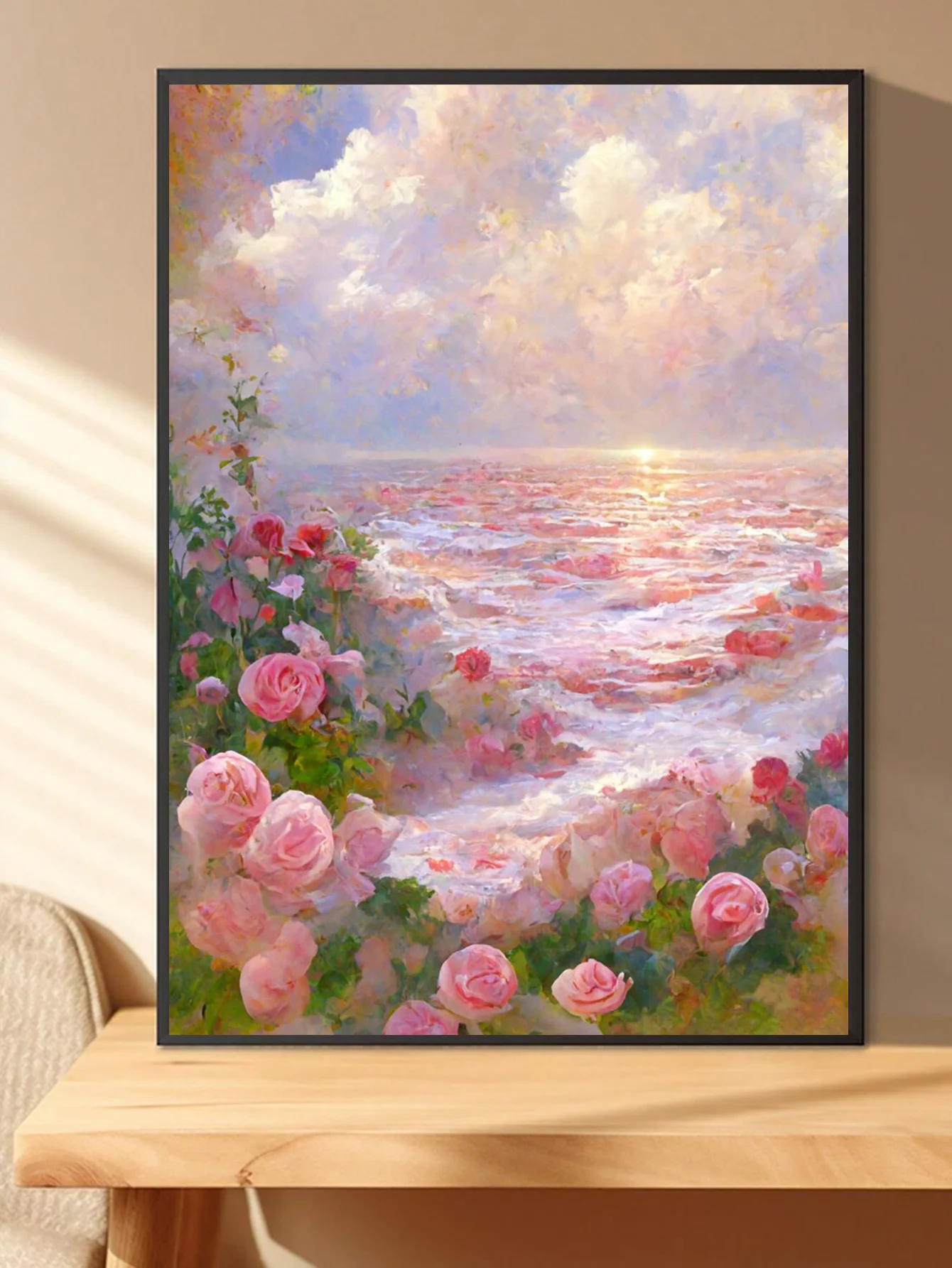 

Цельный розовый романтический алмазный живопись «сделай сам», набор аксессуаров для алмазной живописи «сделай сам», подходит для домашней жизни