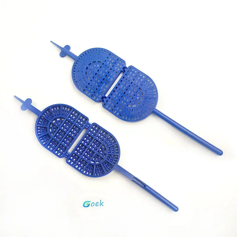 2pcs Dental Injection Molding Tooth Washing Racket False Teeth Polishing Plate Technician Dentistry Orthodontic Materials Tool