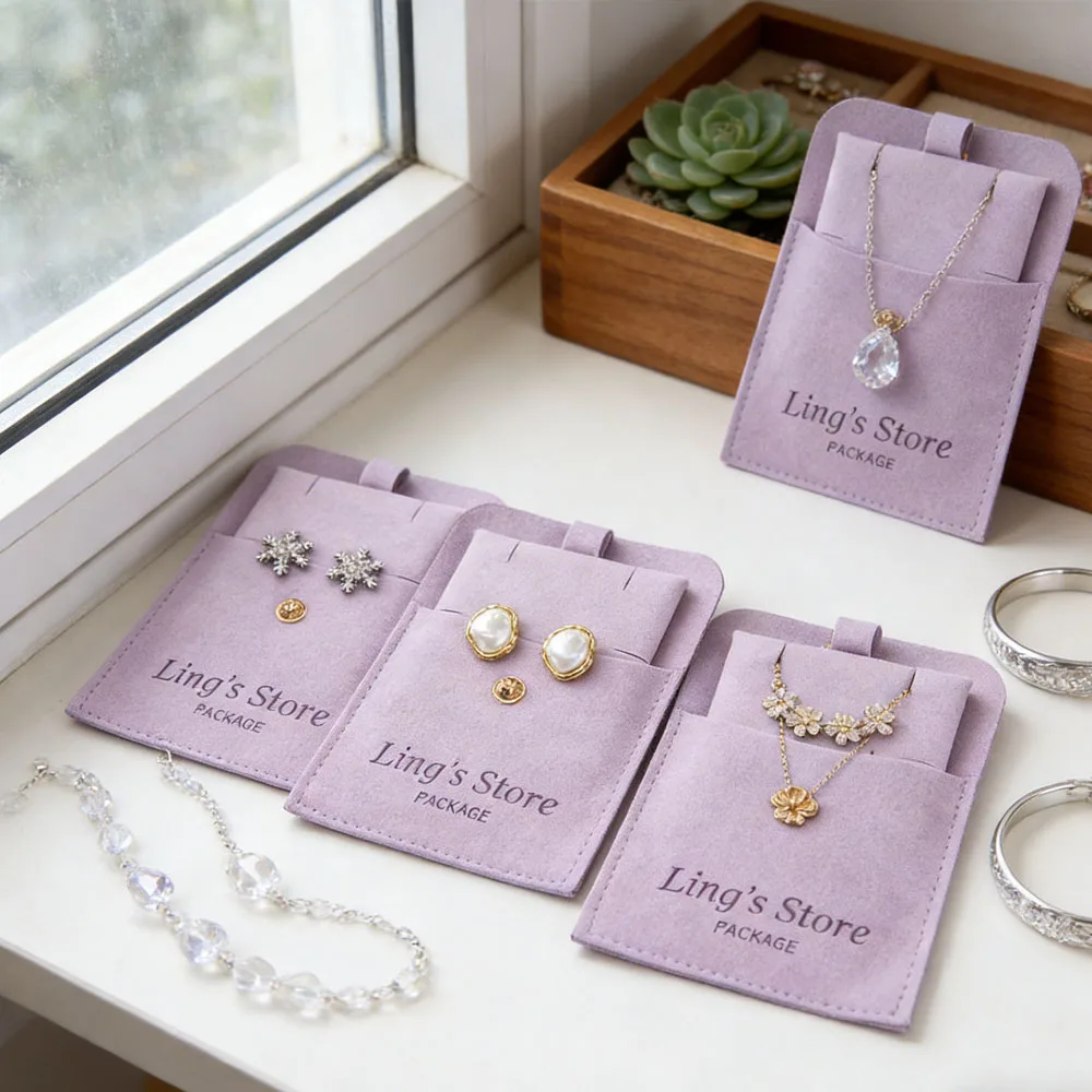 

Индивидуальный пакет для ювелирных изделий с логотипом, 8x8 см, из микрофибры, с застежкой-кнопкой, вкладыш 6x6 см, подушечка для серег, кулонов, ожерелий, карточка для подвесок