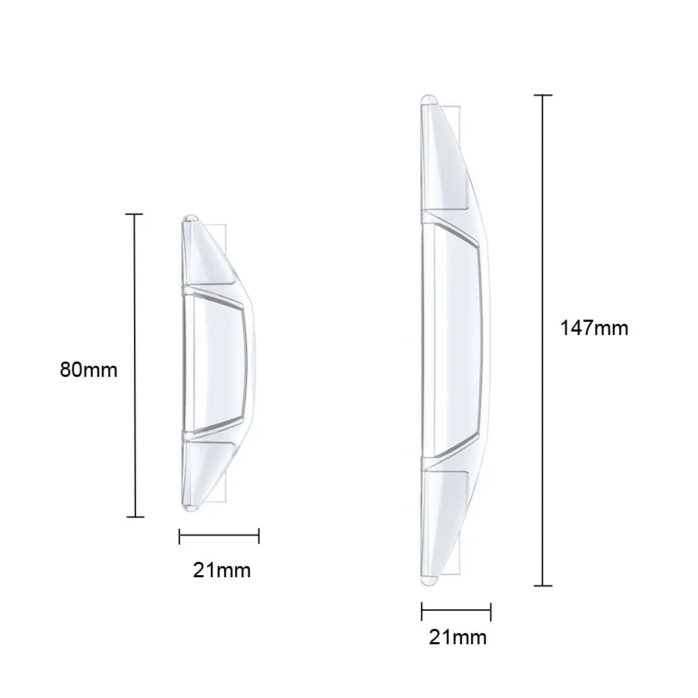 4ชิ้นแผ่นป้องกันประตูรถยนต์แถบป้องกันรอยขีดข่วนสติกเกอร์ยางกันชน hiasan mobil ป้องกันขอบประตูรถยนต์