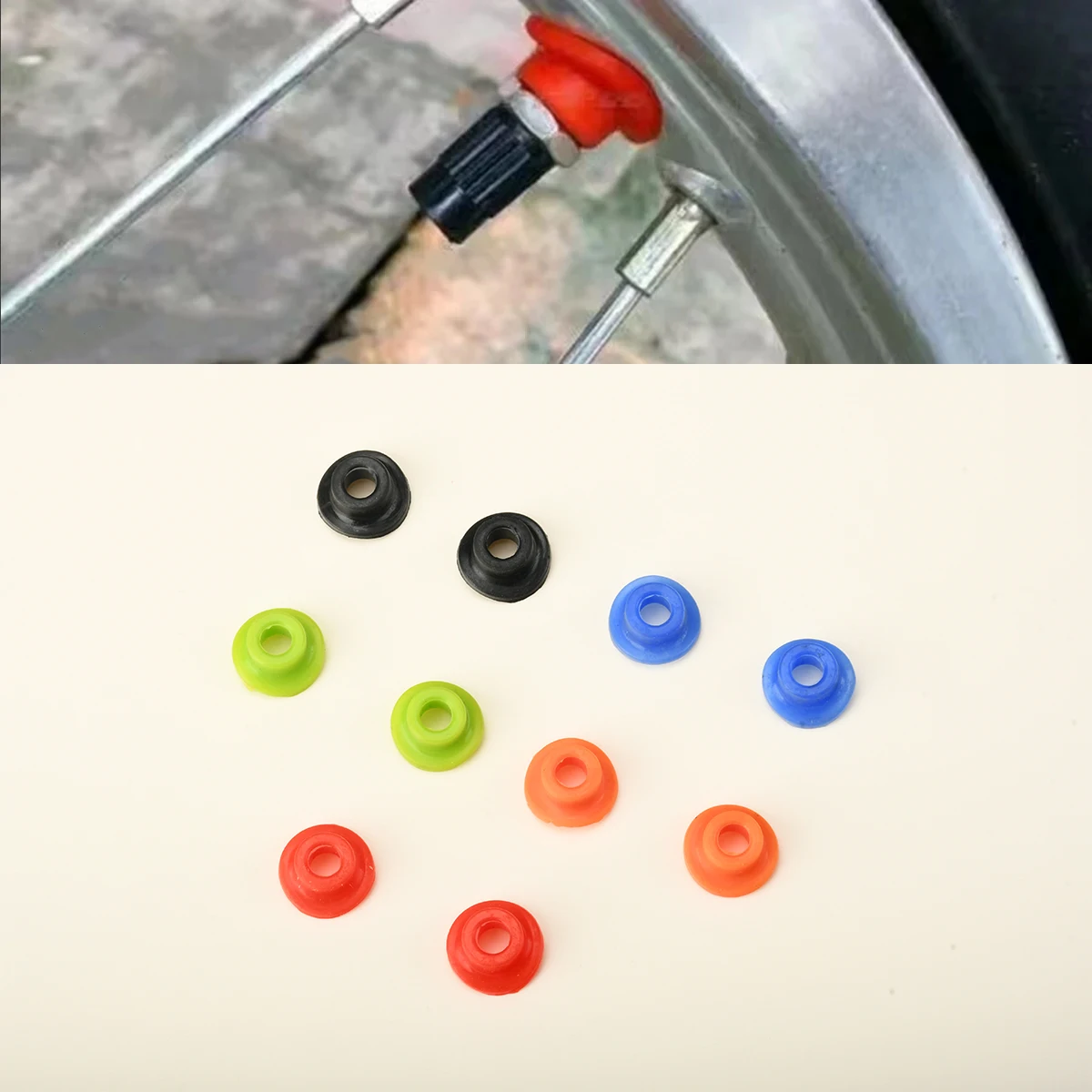 Silicone Valve Mouth Washers Gasket Dirt Bike Pit Bike Motorcycle Motocross Universal For EXC SXF CRF YZF RMZ KLX YZ 250 350 450