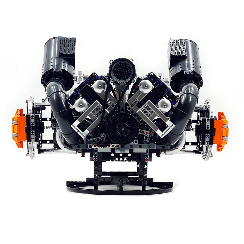 MOULD KING 10248 High-end Technische JZK V8 Hyper Motor Modell Baustein Ziegel Montage Puzzle DIY Spielzeug Junge Weihnachten geschenk Kind