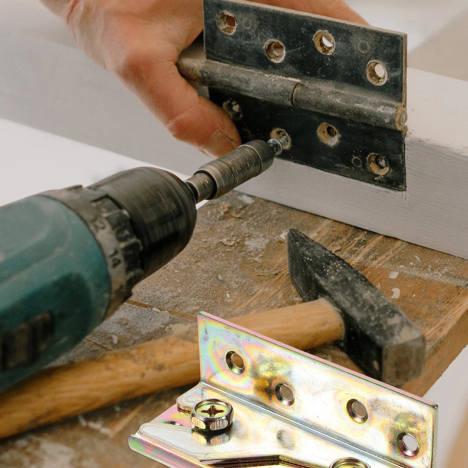 

4 pcs Bed Connectors Thicken Galvanized Rust Proof Frame Brackets For Wood Bed Frames Snap Connectors Rail Bracket