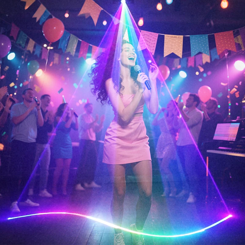 HCWE светодиодный RGB лазерный луч, сканер линий, проектор DJ, дискотека, сценический эффект освещения, танцевальная вечеринка, свадьба, бар, клуб, DMX512, освещение для вечеринок