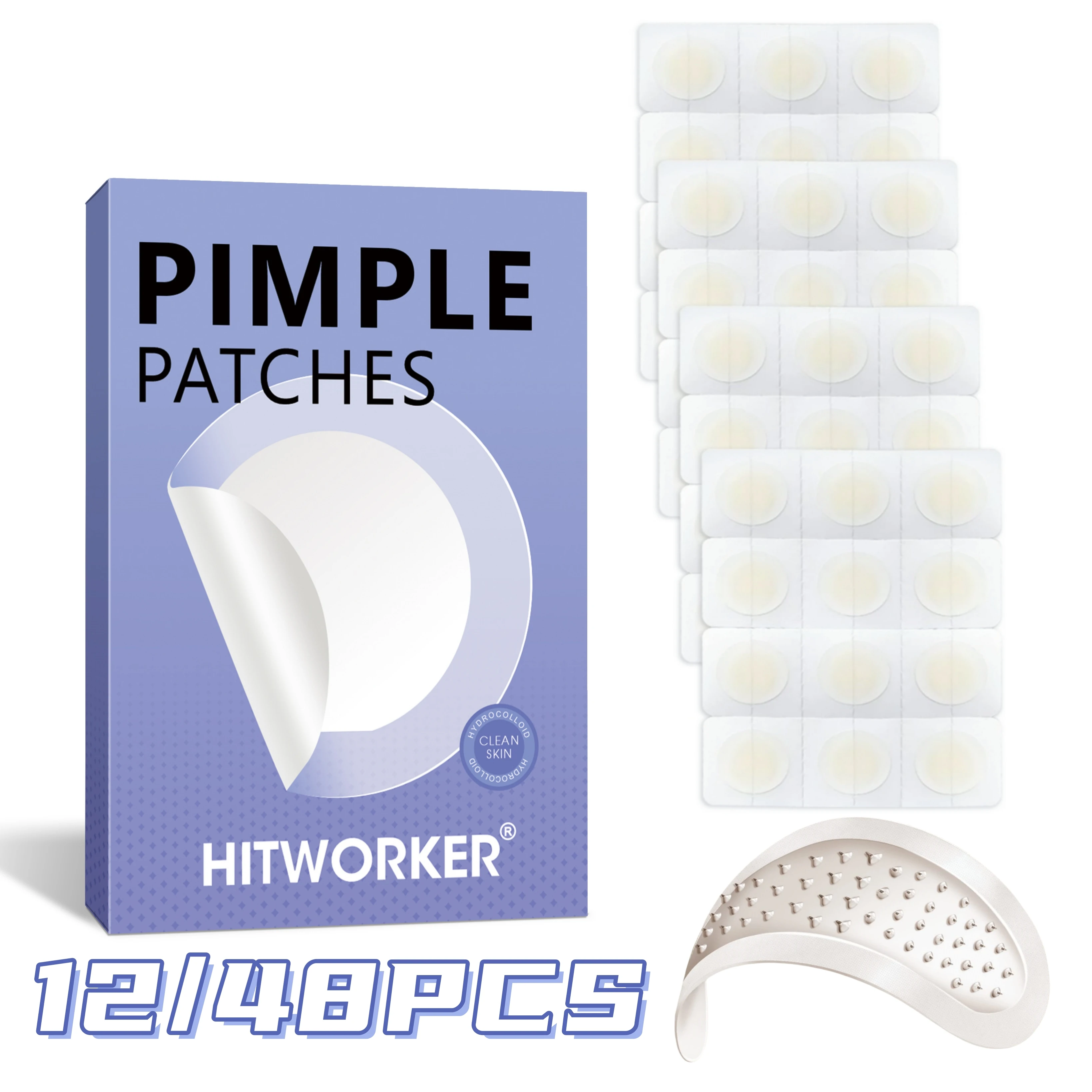 Parche hidrocoloide Invisible impermeable para el acné, accesorio de herramienta de esencia para el cuidado de limpieza Facial, adecuado para todo tipo de piel