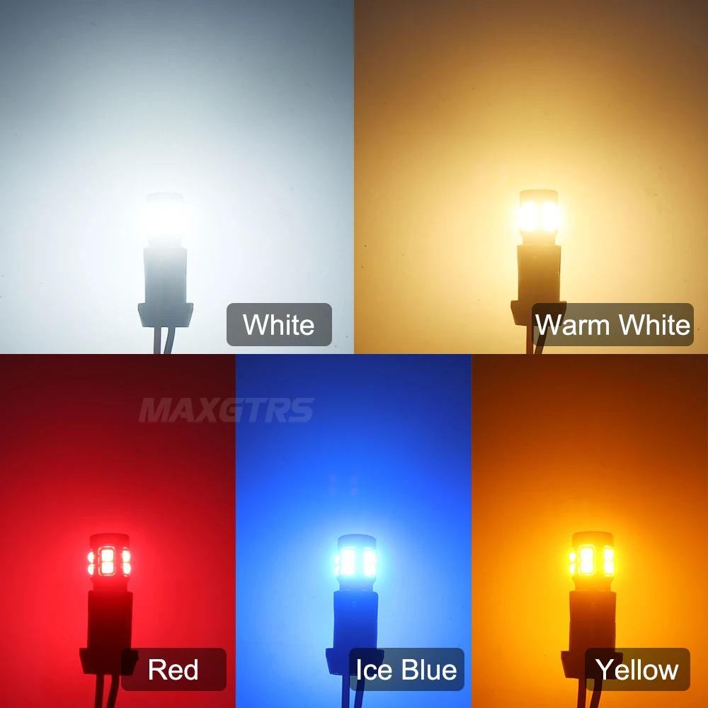 2x W5W T10 194 Canbus No Error 3030 SMD For Car Interior Parking Position Lamp Map Dome Door Trunk Glove Box Lights 6500K White