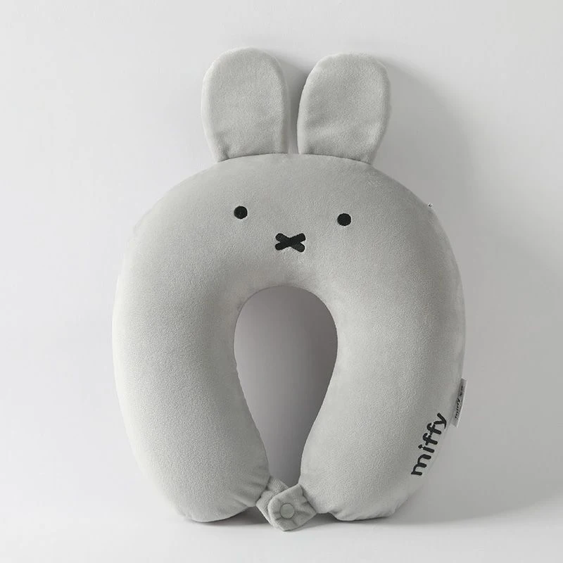 

Miffy Kawaii Anime Memory Cotton Neck Pillow Cartoon Cute U-Shaped Pillow Rabbit Neck Pillow Office Napping Travel Toys for Kids