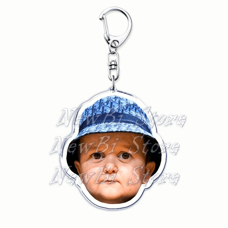 Funny Hasbulla Magomedov Meme Keychain for Women Accessories Bag Abdu Rozik	Key Chain Ring for Keyring Jewelry Fans Friends Gift