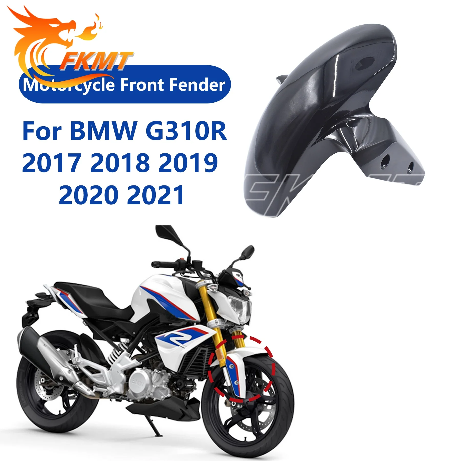 

For BMW G310R G 310R 2017 2018 2019 2020 2021 Motorcycle Mudguard Fender Mudflap Splash Cover Mudguard Front Fender