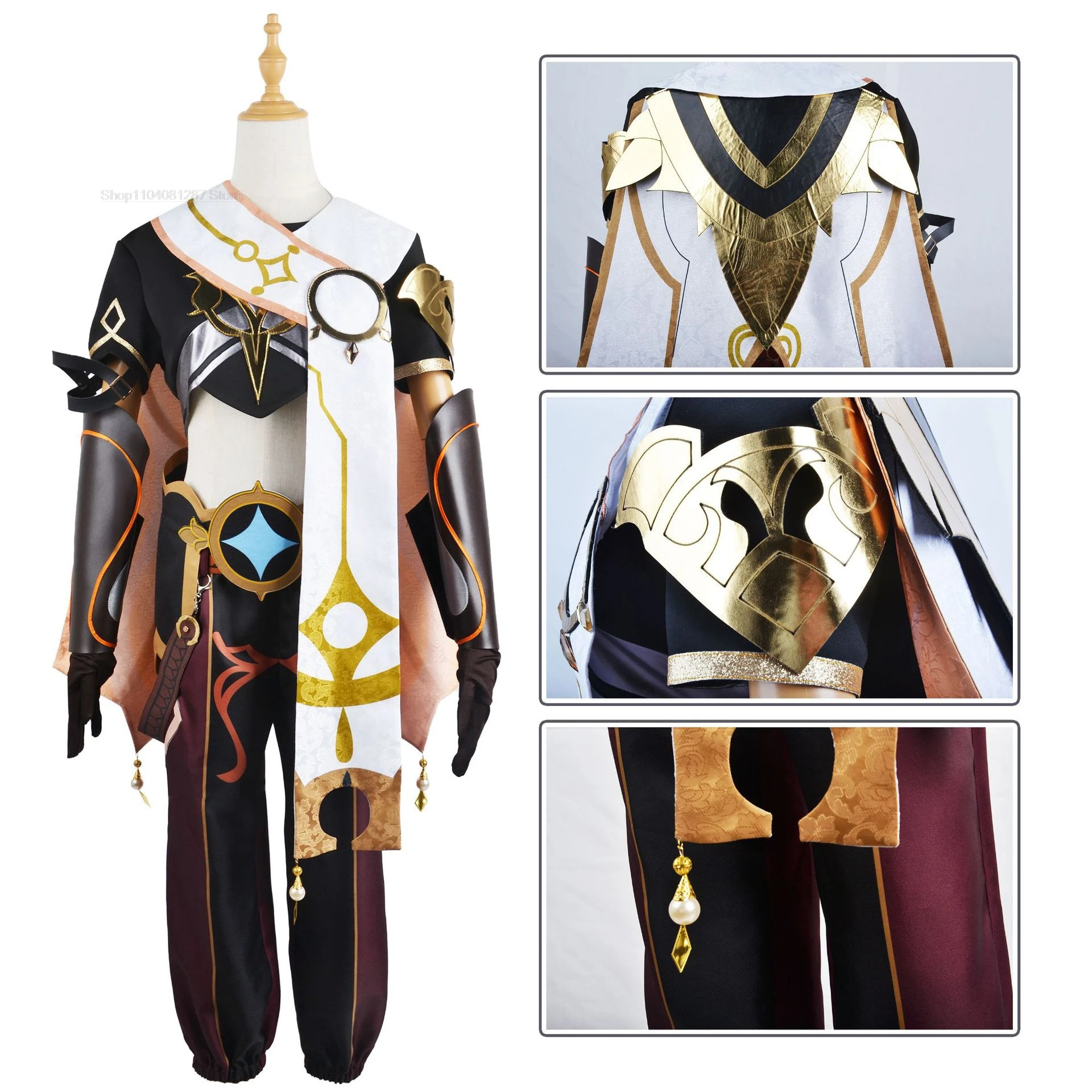 Genshin Impact Aether Cosplay Costume Adult Carnival Uniform Wig Anime Halloween Party Masquerade Women Game Outfit New Arrival