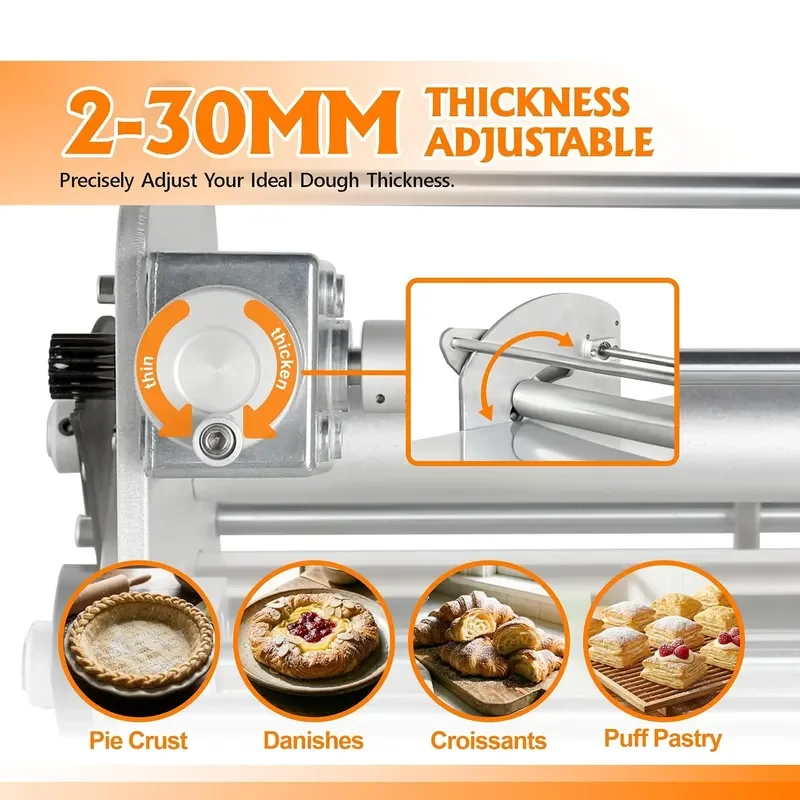 22.7 Commercial Electric Dough Sheeter Adjustable Dough Laminator