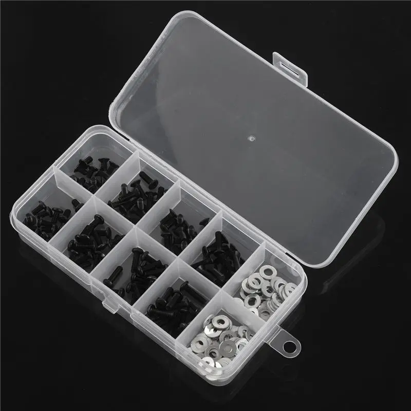 A53Q-Screws Box Set For 1/10 HSP Traxxas Tamiya HPI Kyosho D90 SRC10 Remote Control RC Car Parts 1080Pcs