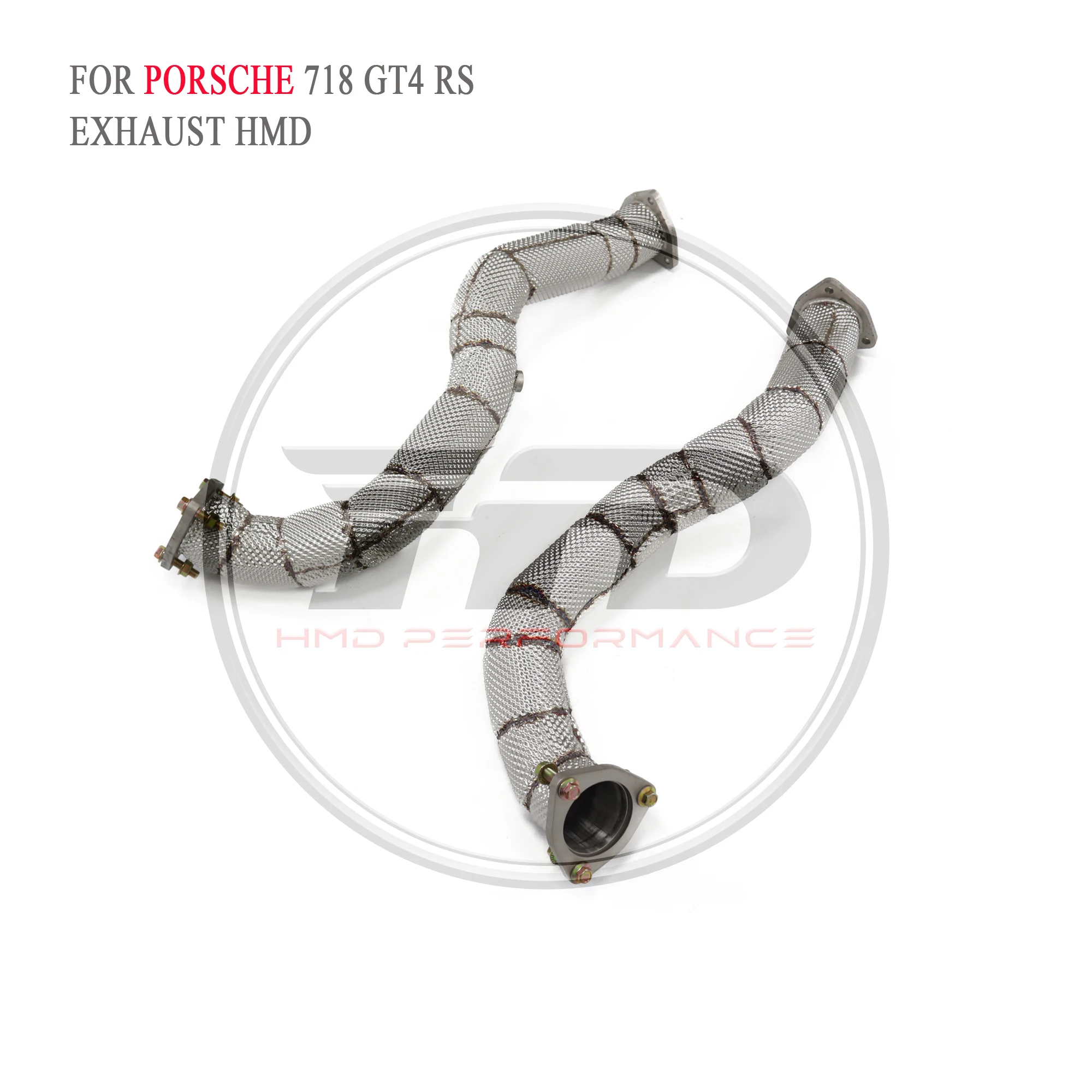 

HMD Stainless Steel High Performance Exhaust System Downpipes For Porsche 718 GT4 RS With Cat