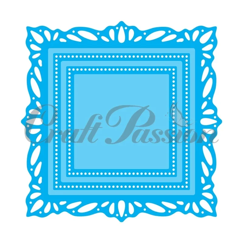 2022 AliliArts Metal Cutting Dies Square frames diy Scrapbooking Photo Album Decorative Embossing PaperCard Crafts Die