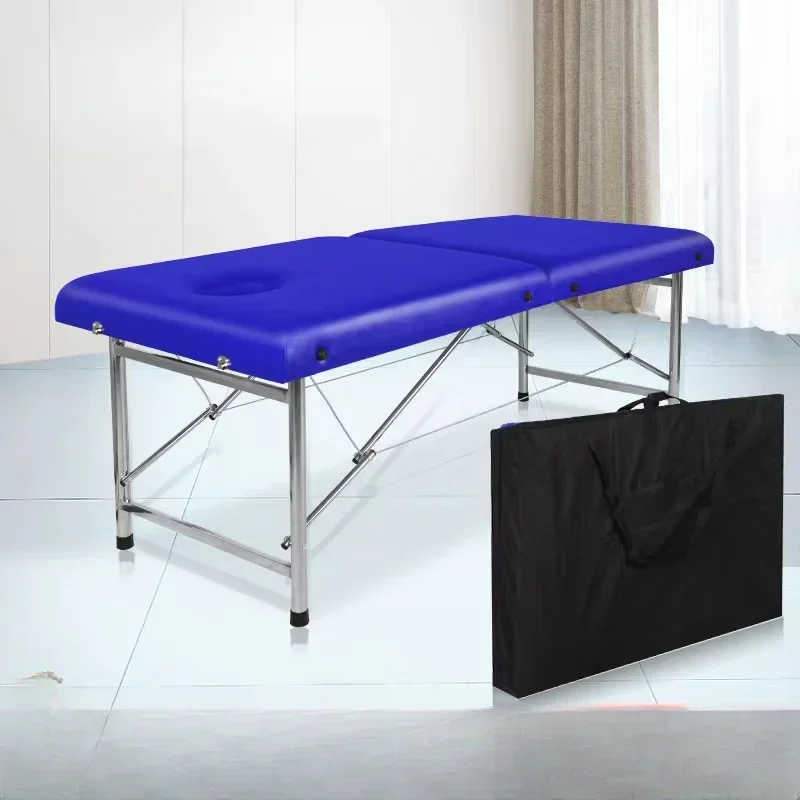 Chaise pliante professionnelle de luxe pour tatouage, lit médical, table de traitement des cils, liège, cosmétique, portable, YJT 0727