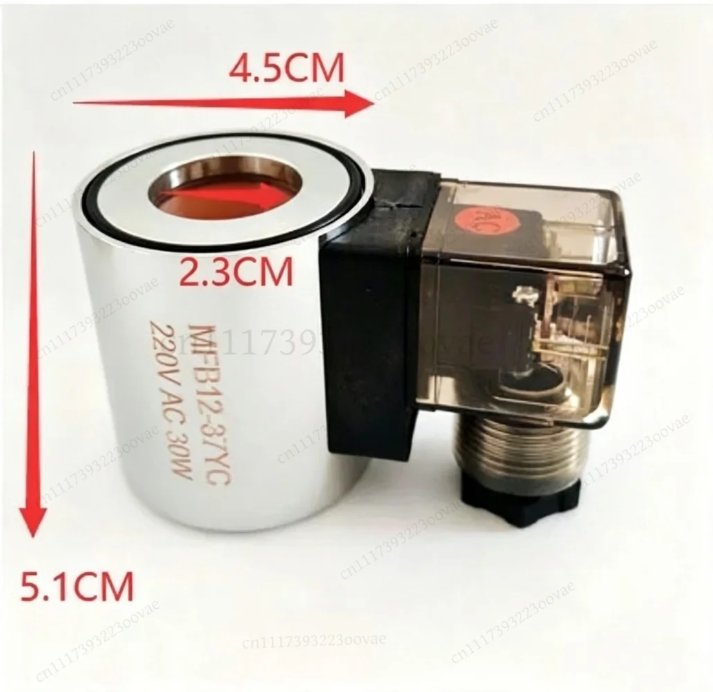 Elettrovalvola Hydraulic Solenoid Valve Coil MFZ12-37YC MFB12 AC220V DC24V DC12V AC110V, Replacement Part Idraulica — dettaglio 2