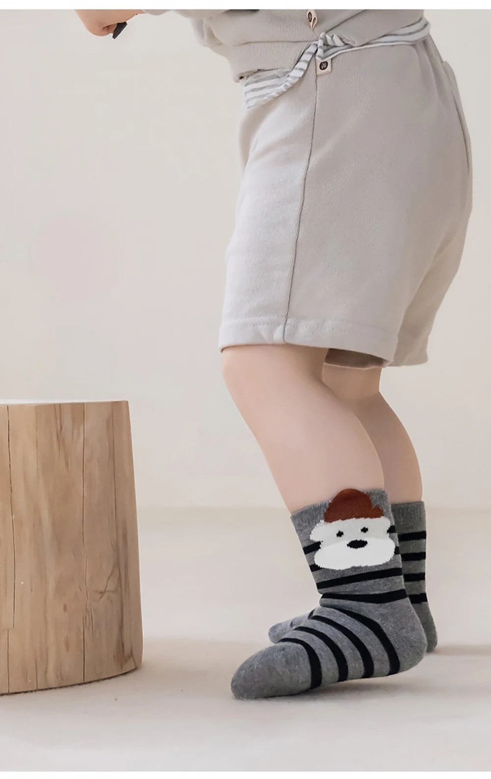 5 Paar MILANCEL Kindersocken 0-12T Cartoon-Tier-Mädchen-Herbstsocken Niedliche, bequeme Kindersocken für Jungen – Detail 2