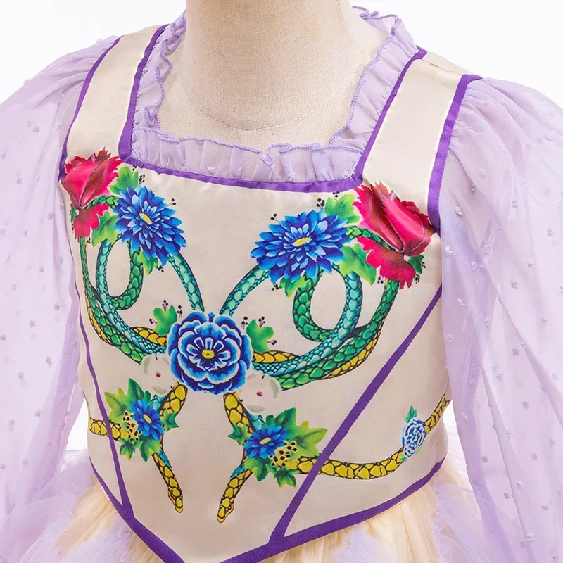 MN1 Movie Hunger Game Cosplay Costume for Girls Lucy Gray Baird Carnival Halloween Prom Disguise Outfits Evening Party Girl 9*Jy