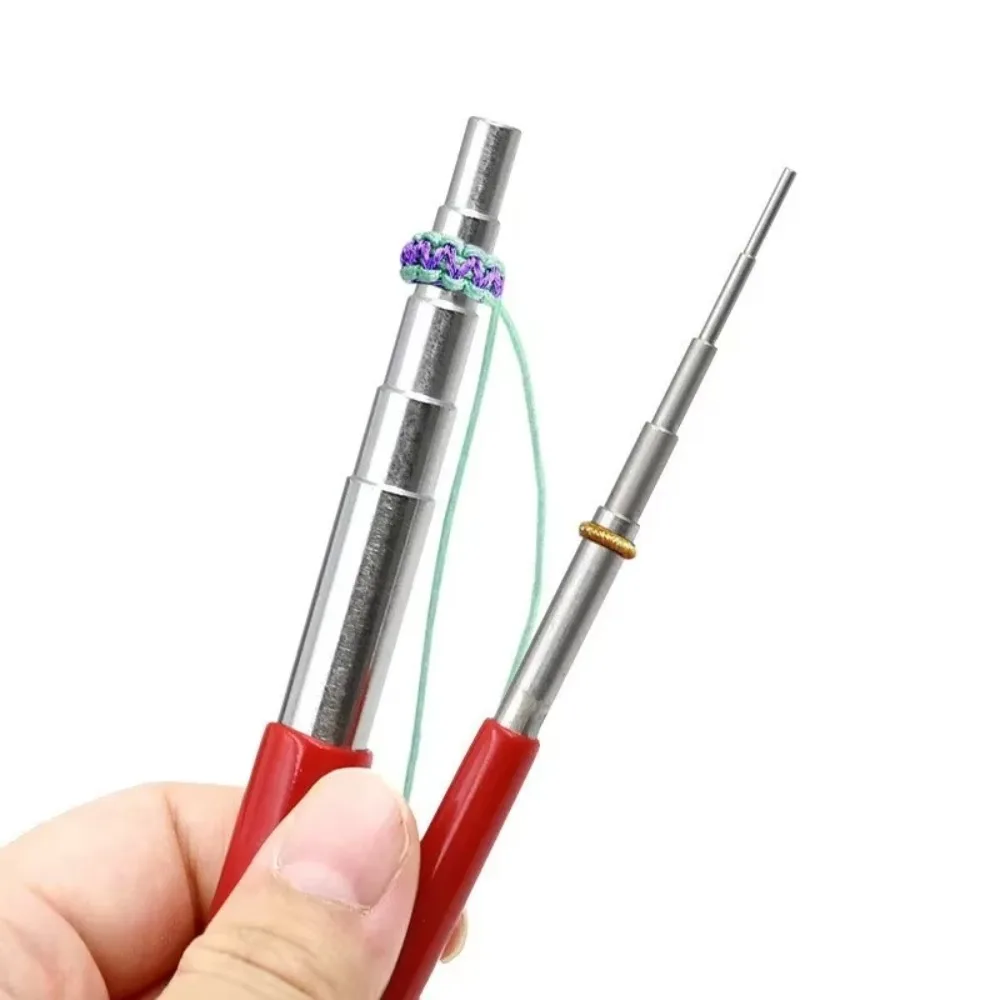 5‑section Solid Winding Rod, Braided Cord Coil Winding Maker, Metal Wire Winding Stick, DIY Jewelry Handmaking Tool Set