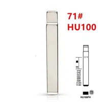 10pcs 71 # HU100 HU100FH Metal Uncut Blank Flip Remote Key Blade For Opel, Chevrolet,Buick for keydiy KD xhorse VVDI JMD