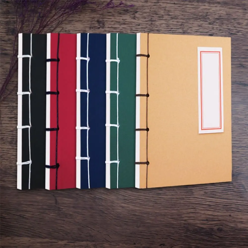 Xuan Paper Ancient Notebook Calligraphy Rice Paper Kraft Paper Antique Calligraphy Note Book Vertical Drawing Graffiti