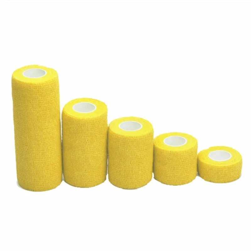 1 rotolo di bende non tessute per lo sport bende elastiche autoadesive protezione della pelle avvolgere nastro elasticizzato 2.5cm/5cm/7.5cm/10cm *