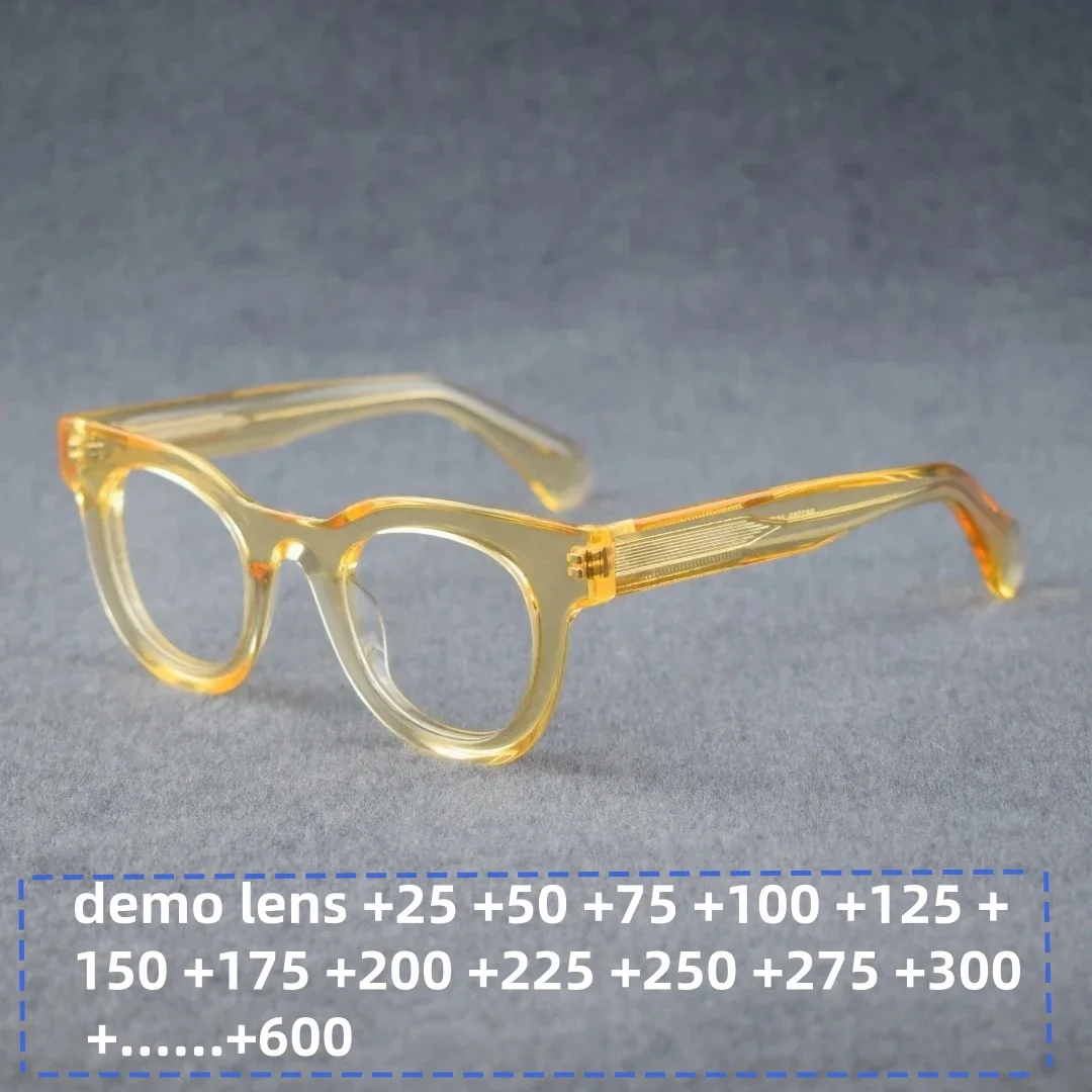 

Vintage Acetate Glasses Frame For Men Retro Handmade Myopia Prescription Reading Eyeglasses Frame Women Eyewear