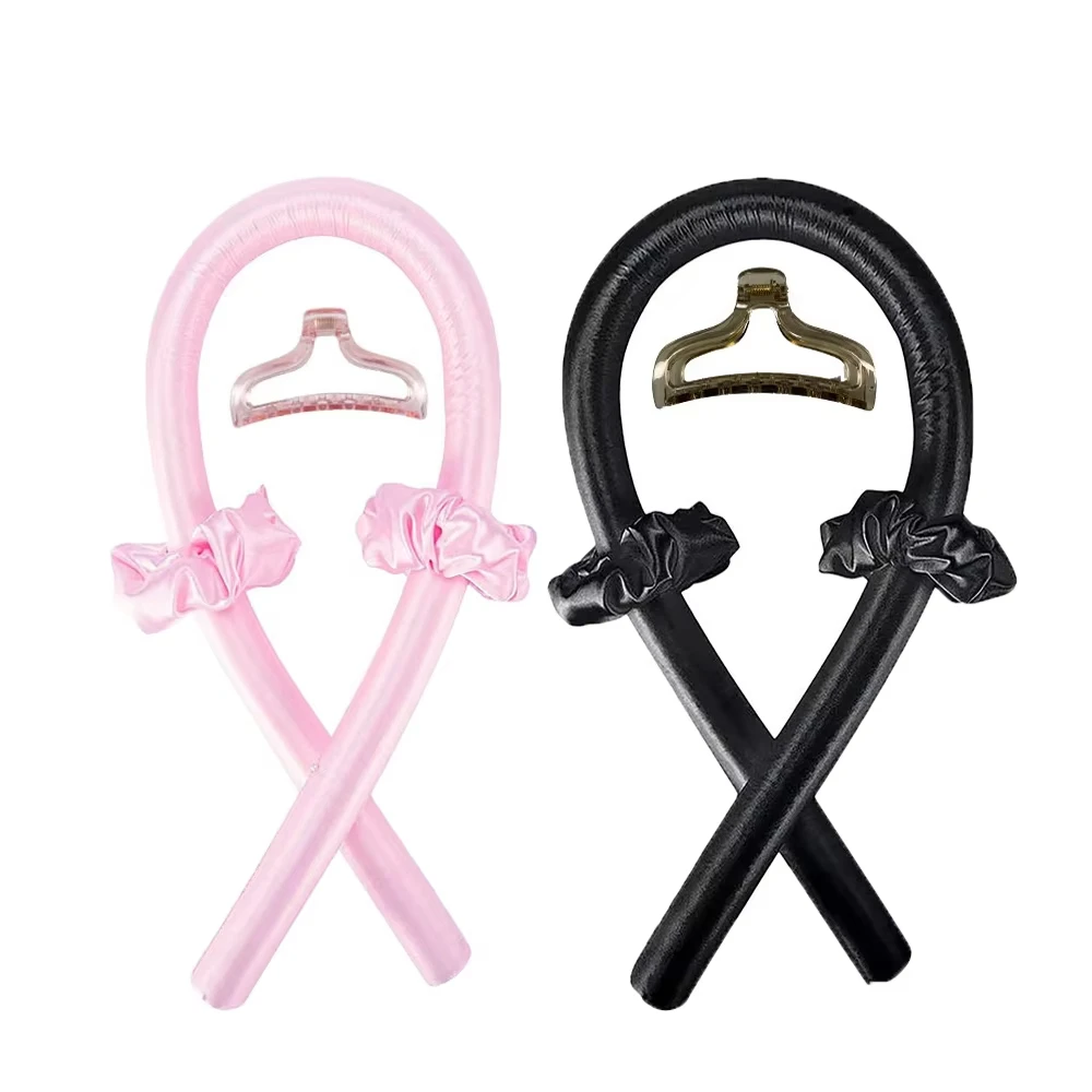 Hair Accessories For Women Clip Soft Hair Curlers Heatless Curling Rod Headband Hair Styling Tools Curling Ribbon Modeling Set