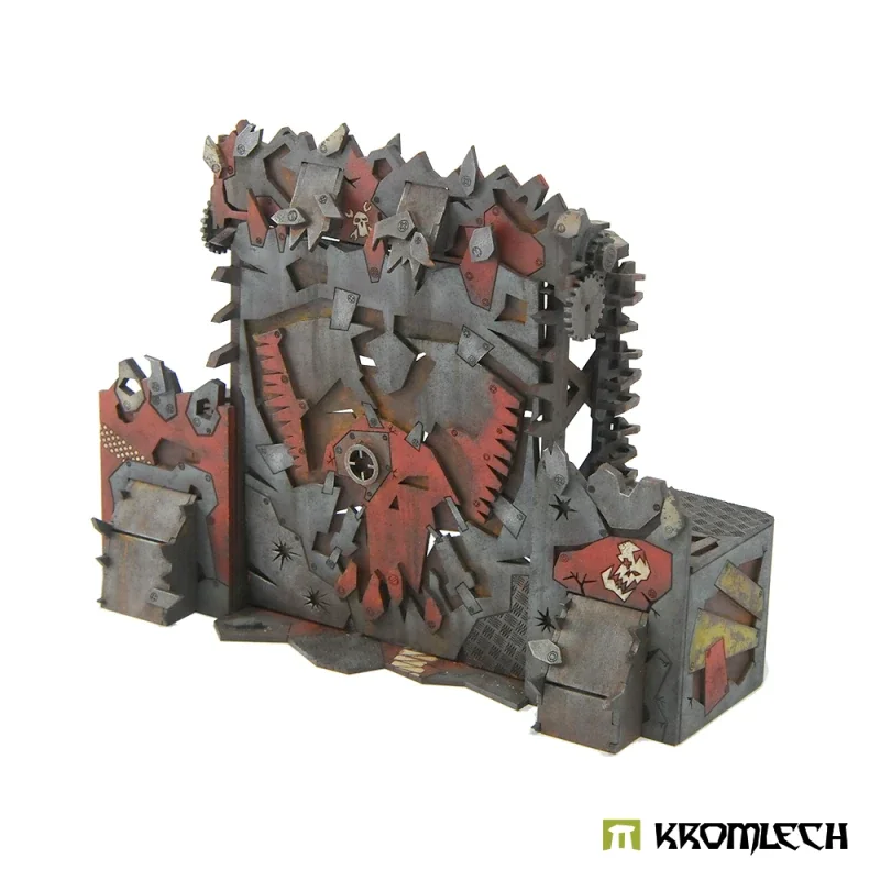 ORKS TERRAIN, ORC STRONGHOLD GATE, miniatures de paysages de jeu de guerre, figurine, scénique, bases, RPG, TRPG, Pathfinder, Infinity, Gamemat