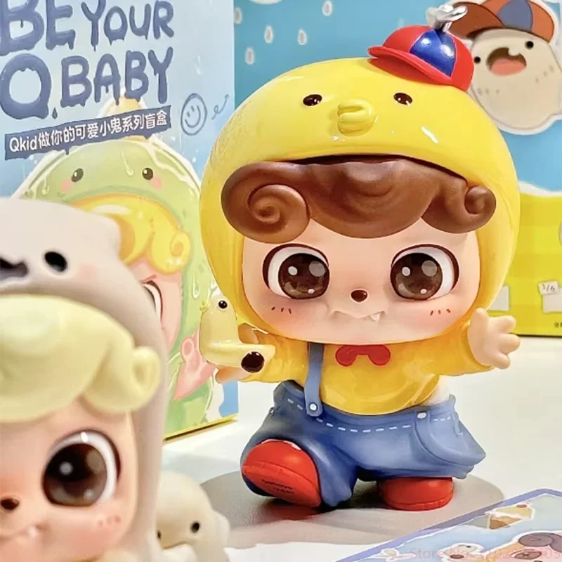 Q.Kid Be Your Q Baby Series Anime Action Figure Kawaii Cartoon Figure Collection Model Dolls Desktop Decor Toy Kid Birthday Pres