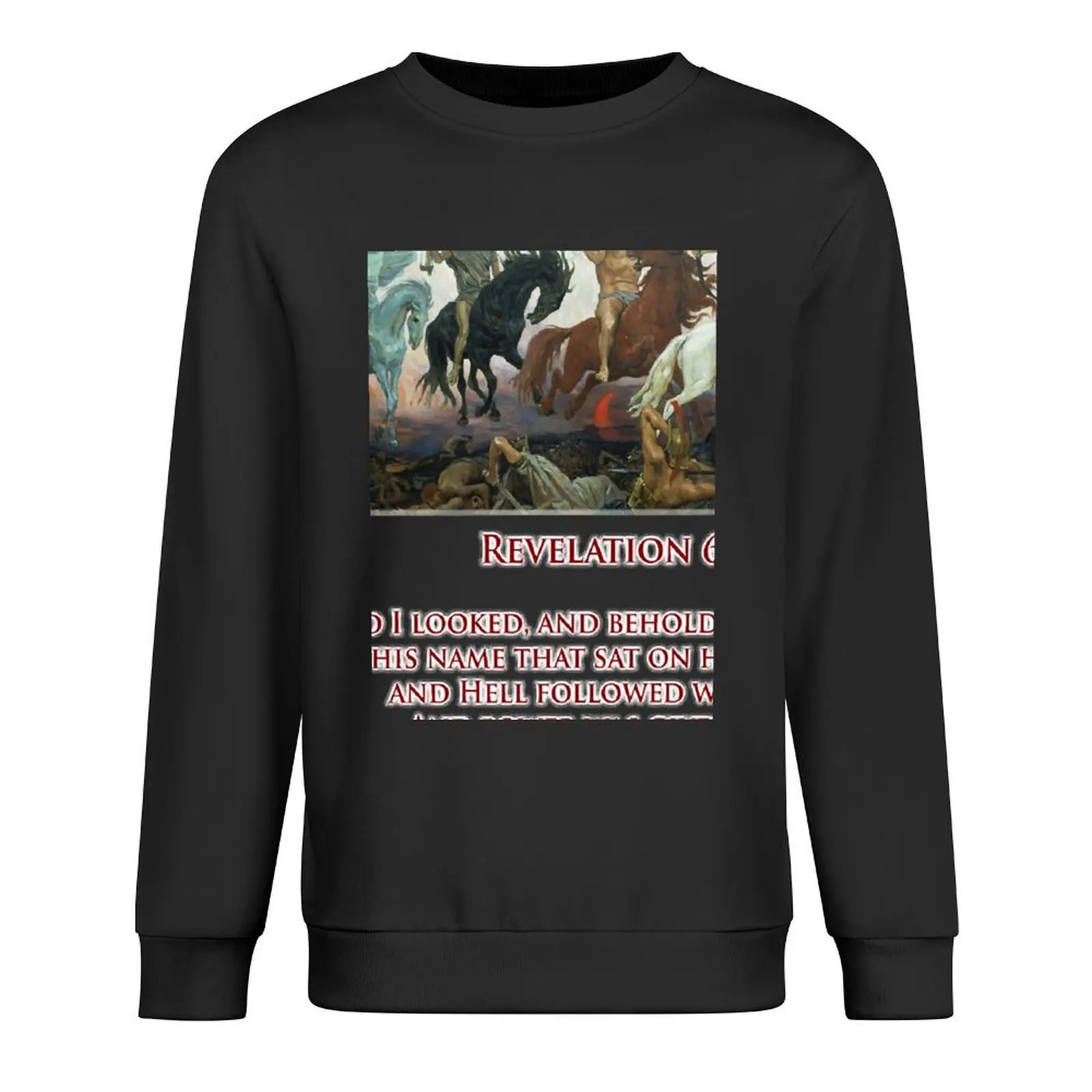 

PALE RIDER. Four Horsemen of the Apocalypse, Book of Revelation. Classic Pullover anime clothes new in sweatshirts