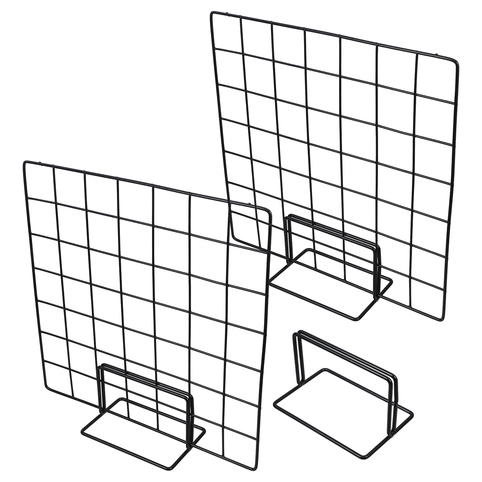 

5pcs Grid Display Stand for Bracelet Greeting Card Iron Bathroom Countertop Organizer Jewelry Rack Snack Earring Keychain Metal
