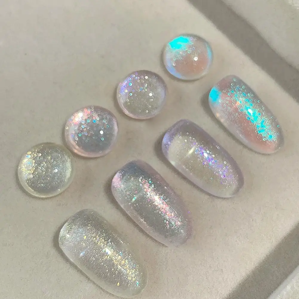 Poudre à ongles à paillettes pour chat, eau légère violette, fournitures magnétiques pour manucure, bricolage, poussière pour Nail Art, Pigment pour ongles Y3J5