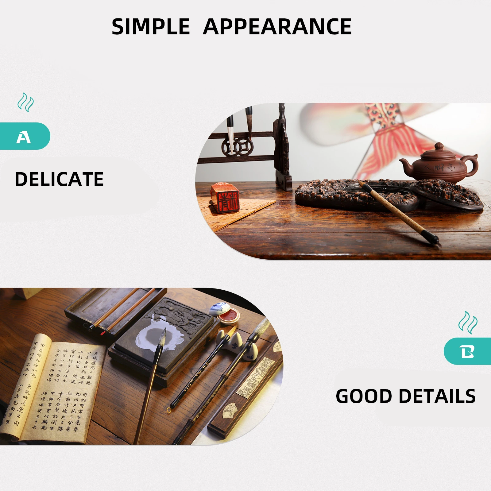 

2Pcs Ceramic Ink Brush Washers Assorted Color Charming Decorative Office Study Room Accessory Home Sumi-Brush Washers